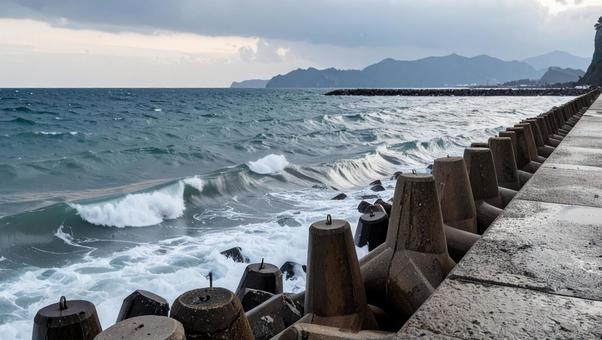 防潮堤2 防潮堤2の写真