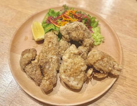 大きなからあげ から揚げ,鶏肉,肉の写真素材