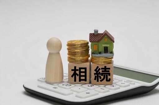 相続による資産承継のイメージ 相続,遺産相続,相続財産の写真素材