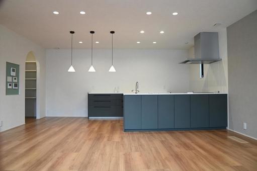 キッチン・リビング キッチン,リビング,リビングダイニングキッチンの写真素材