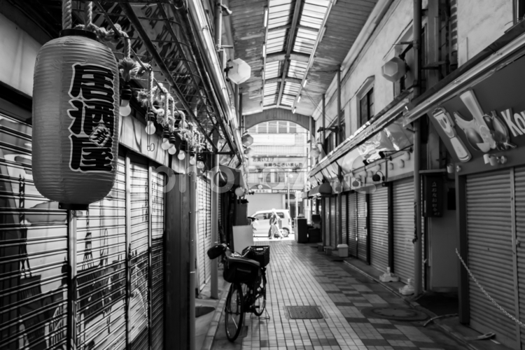 東京下町の商店街 商店街,立石,居酒屋の写真素材