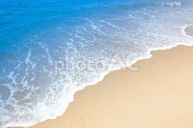 海と砂浜 海,夏,背景の写真素材