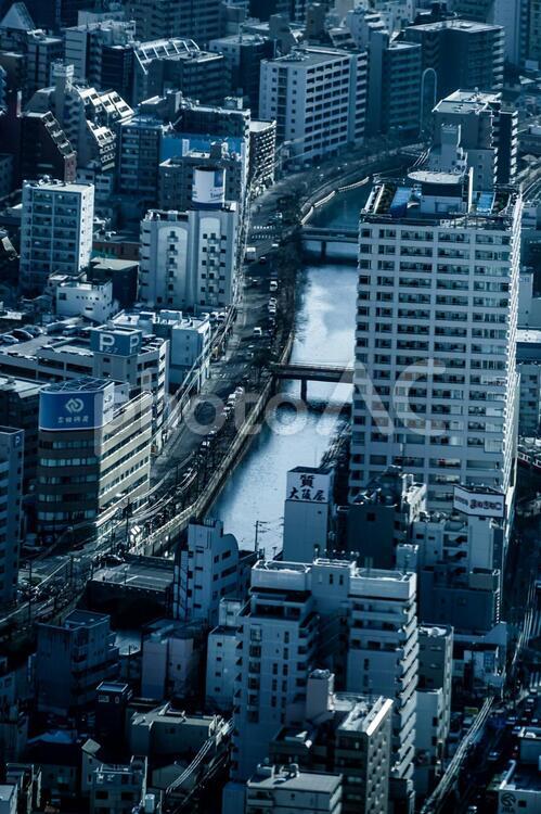横浜ランドマークタワーから見える街並み 横浜,街並み,横浜市の写真素材
