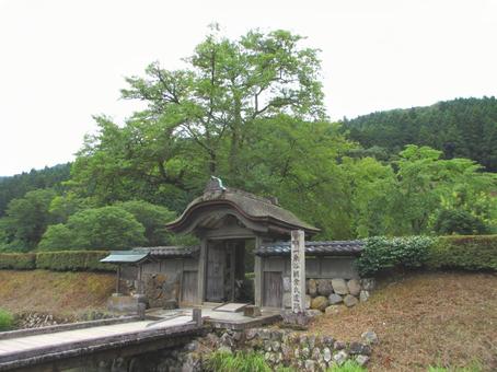 福井県-一乗谷朝倉氏遺跡-唐門 福井県-一乗谷朝倉氏遺跡-唐門 一乗谷,朝倉氏遺跡,遺跡の写真素材
