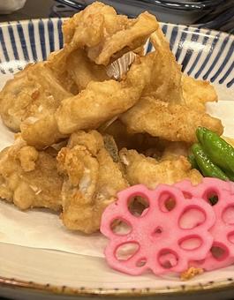 ふぐの唐揚げ ふぐの唐揚げ てっさ,ふぐ,料理の写真素材