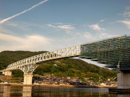 早瀬大橋 早瀬大橋,江田島,音戸の写真素材