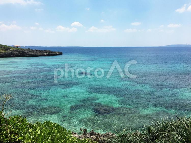 宮古島の海 宮古島,海,空の写真素材