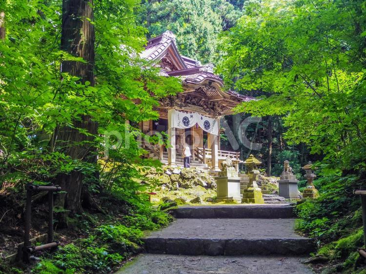 【青森県】十和田市・十和田神社 十和田神社,パワースポット,神社の写真素材