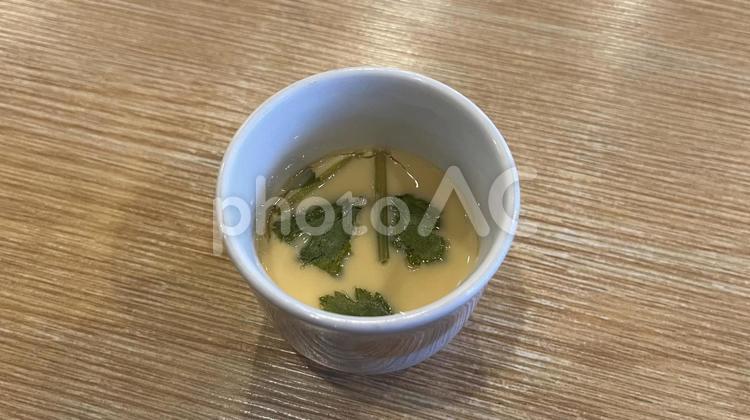 茶碗蒸し（俯瞰） 茶碗蒸し,蒸し料理,卵料理の写真素材