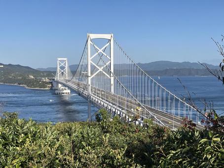 明石海峡大橋 明石海峡大橋,海,海峡の写真素材