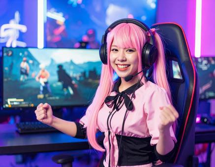 コスプレゲーマー勝利!ツインテピンクさん コスプレゲーマー勝利!ツインテピンクさんの写真