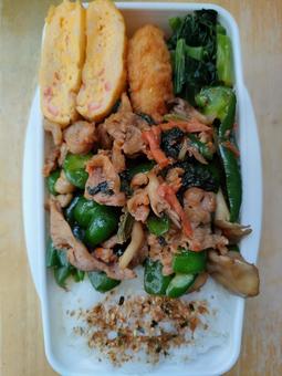 Bulgogi beef and green pepper lunch box!, JPG Bulgogi beef and green pepper lunch box!, JPG