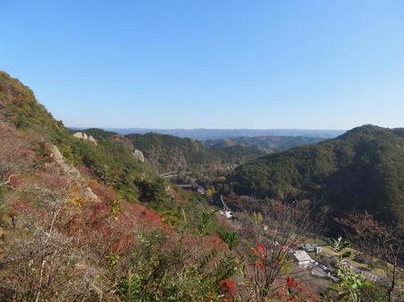 矢祭山登山道からの眺め 矢祭山登山道からの眺めの写真