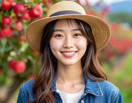 りんごの季節・旅する彼女の写真