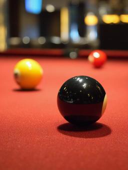 遊び心のあるビリヤードのクローズアップ 遊び心のあるビリヤードのクローズアップの写真