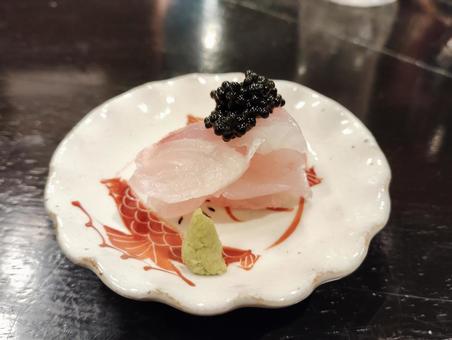Photo, sakura, red snapper, sashimi, 