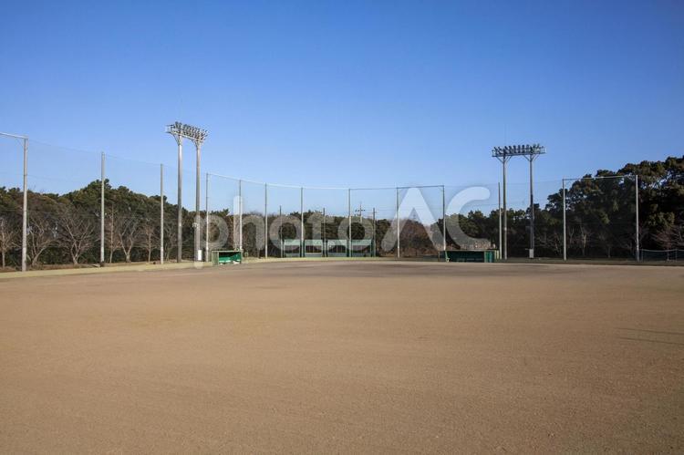 渥美運動公園野球場14（田原市） 野球,球場,大会の写真素材