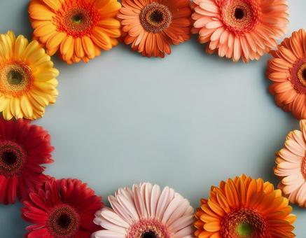 花のフレーム 花のフレームの写真