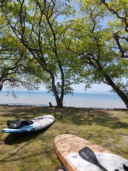 サップと湖 サップと湖 sup,サップ,湖の写真素材