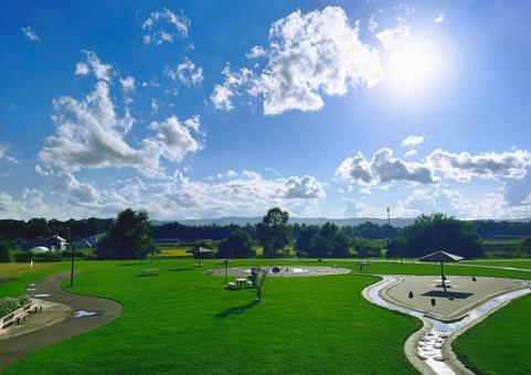 旭川・東神楽町の公園 旭川・東神楽町の公園 旭川,東神楽町,北海道の写真素材