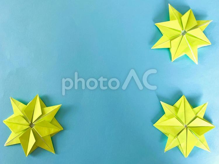折り紙作品（シャイニングスター）４ シャイニングスター,星,折り紙の写真素材