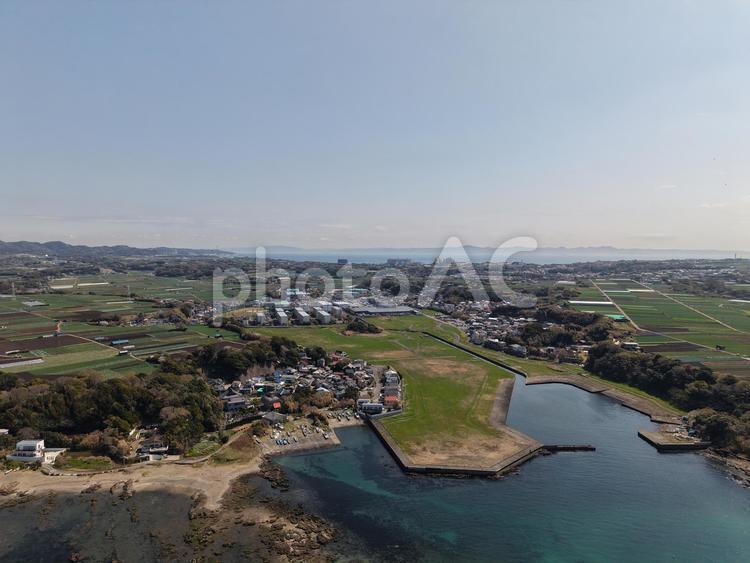和田長浜海岸 ドローン,空撮,和田長浜海岸の写真素材