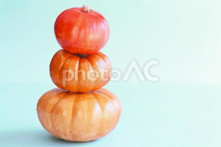 ハロウィンのかぼちゃたち カボチャ,南瓜,ハロウィンの写真素材