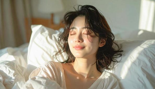 朝活 女性の起床 朝活 女性の起床の写真