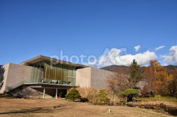 河口湖美術館 河口湖美術館,美術館,河口湖の写真素材