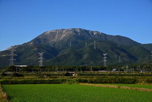 伊吹山1 伊吹山1 伊吹山,山,快晴の写真素材