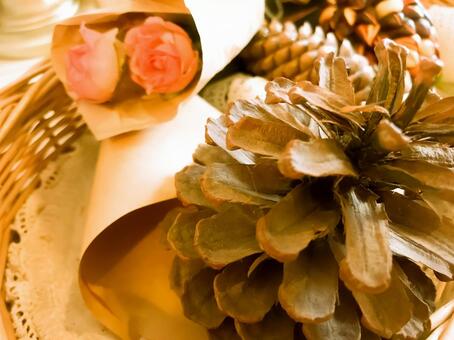 Ornaments, indoors, ornament, pine cones, JPG