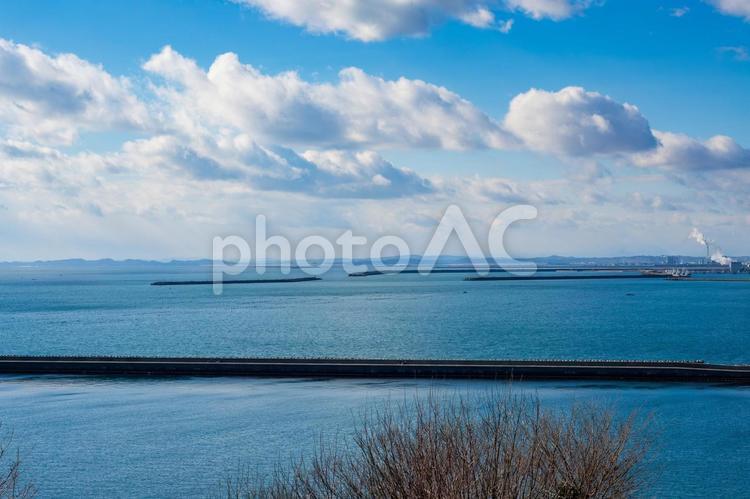 牡鹿半島の風景⑸ 牡鹿半島,半島,晴れの写真素材
