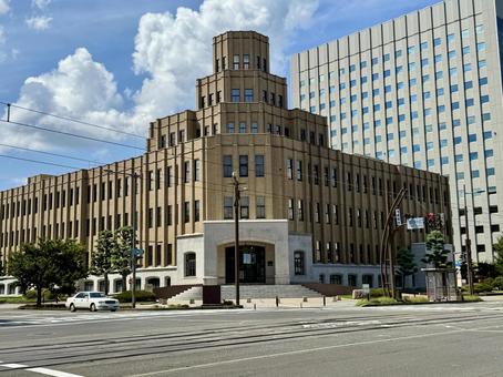 福井県の裁判所 裁判所,地方裁判所,家庭裁判所の写真素材
