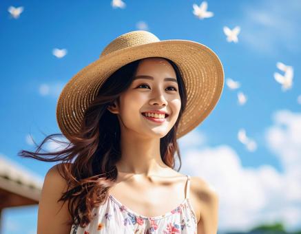 海鳥と彼女 海鳥と彼女の写真
