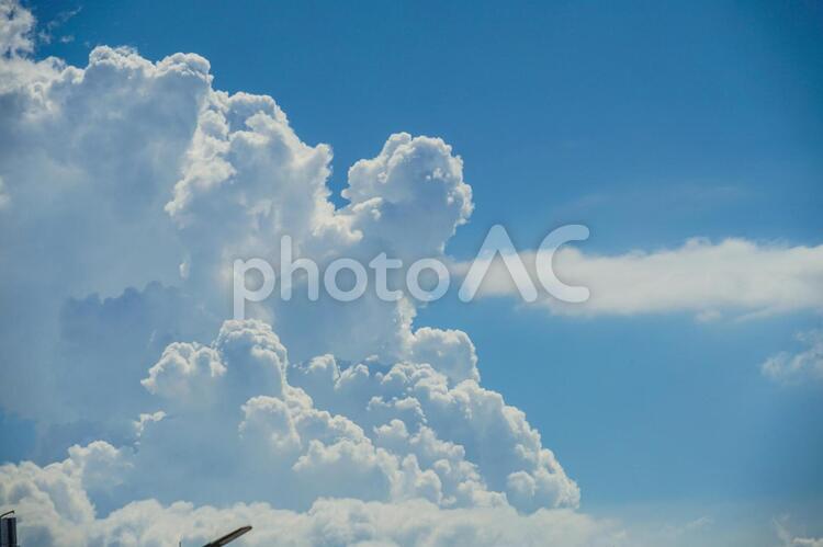 台湾・台北の街並みと夏空 入道雲,台湾,台北の写真素材