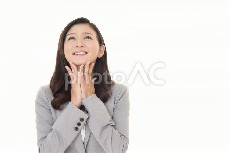 笑顔のビジネスウーマン 女性,ビジネスウーマン,女の写真素材