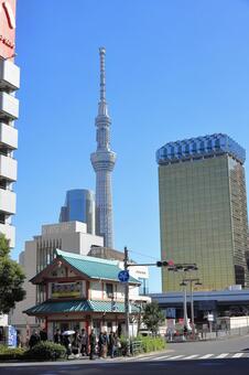 都会の風景 東京,スカイツリー,東京都の写真素材