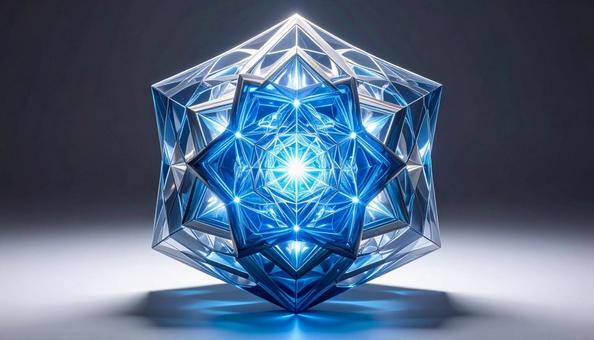 輝く青の多面体ジュエル 輝く青の多面体ジュエルの写真