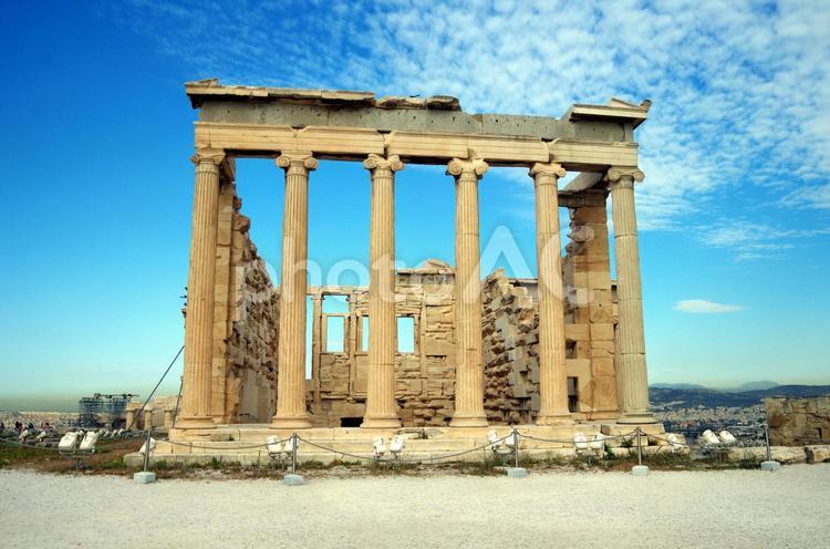 ギリシャ　アテネ　エレクティオン神殿 ギリシャ,アテネ,アクロポリスの写真素材