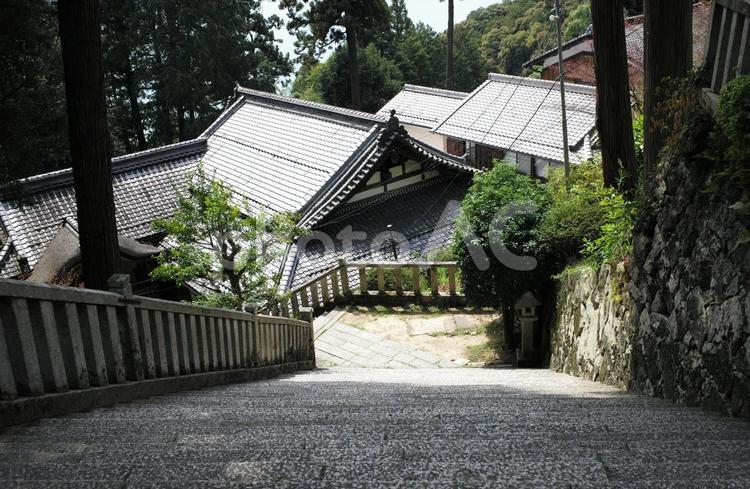 長命寺の石段 石段,長命寺,寺の写真素材
