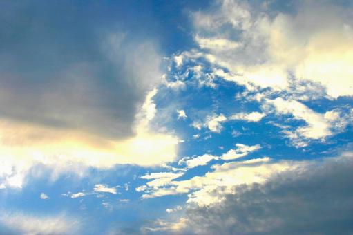 青空と雲 青空と雲の写真