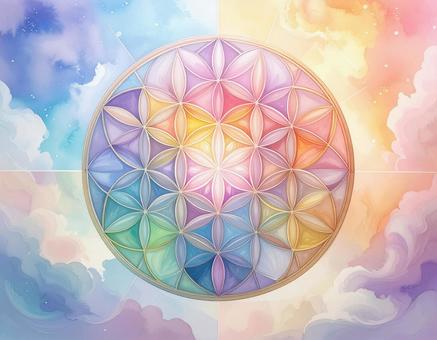 ヒーリングアートフラワーオブライフ ヒーリングアートフラワーオブライフの写真