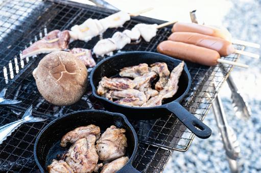 BBQ（バーベキュー） bbq,海鮮,焼肉の写真素材