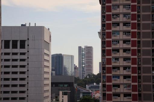 高層ビルの建ち並ぶシンガポールの街並み 高層ビルの建ち並ぶシンガポールの街並みの写真