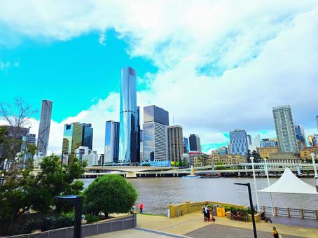 ブリスベン市街 ブリスベン市街 ブリスベン,川,オーストラリアの写真素材