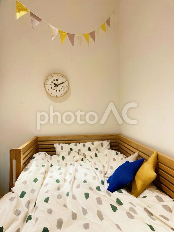 子供のベッドルーム ベッド,寝室,子供部屋の写真素材