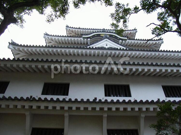 唐津城模擬天守 唐津城の写真素材