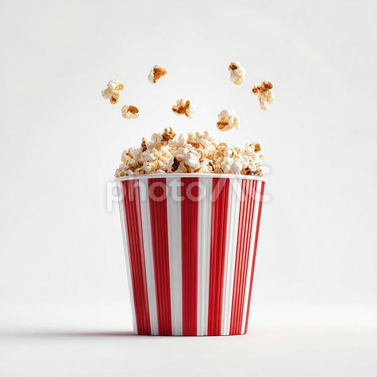 パーティーを盛り上げるスナック ポップコーン,スナック,映画の写真素材