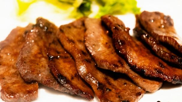 牛タン 牛タン 牛タン焼き,牛タン,タン塩の写真素材