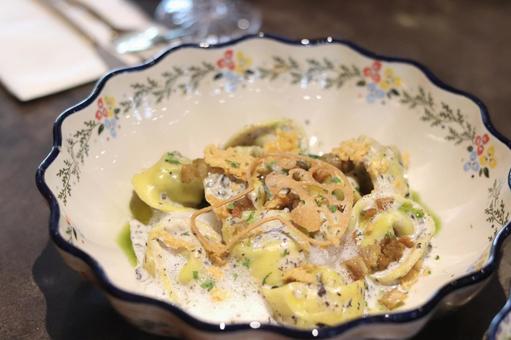 Photo, tortellini, pasta, italian food, 